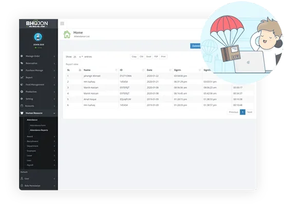 Shipping Mehod for restaurant Billing Software
